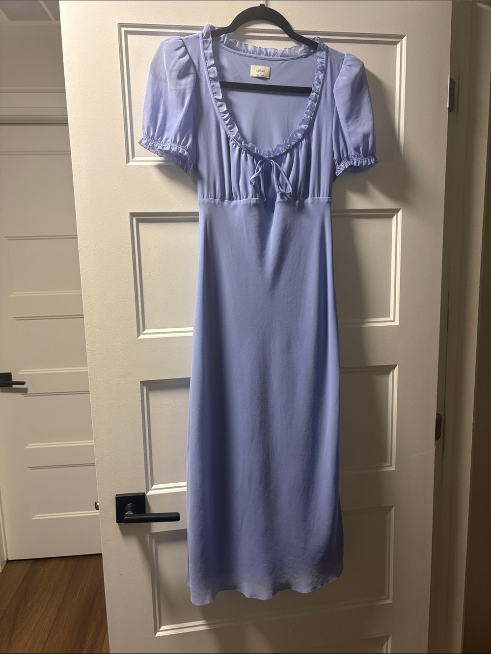 Wilfred Light Blue Puff Sleeve Gown